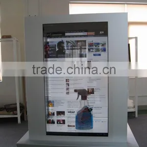 32" Transparent Lcd Screen Vertical Lcd Advertising Monitor Usb Flash Drive Audio Player Video Loop Lcd Transparent Display Box thumbnail-3
