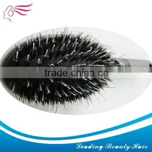 Hog Bristle Hair Extension Black Plastic Brush thumbnail-1
