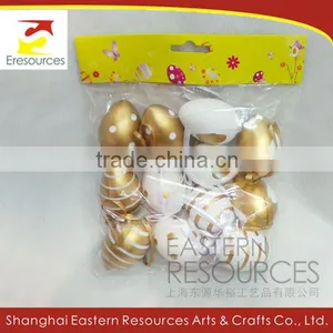 Special Golden Easter Plastic Egg Set for Decoration thumbnail-1