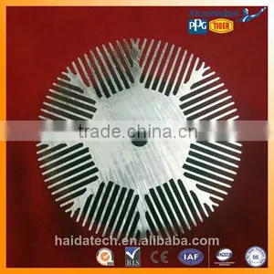 6061 6063 T5 Anodized Silver Large Aluminum Heat Sink thumbnail-3