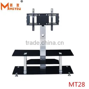 Hot Sale Movable Unique Tempered Glass tv Stand thumbnail-1