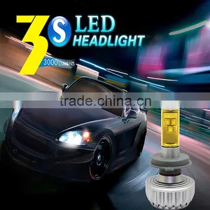 Fanless 3S LED Motorcycle Headlight Cr-e e h7 Led Headlight thumbnail-4