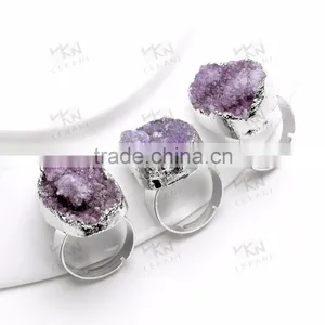 Direct Sale Luxury Purple Mood Ring, Nice Gift Natural Stone Jewelry thumbnail-4