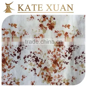 Plain Weave Slightly Transparent Fashion Print Viscose Rayon Fabric thumbnail-3