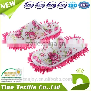 Clean Felt Shoes Cheap Price Kitchen Dust Chenille Mop Slippers thumbnail-3