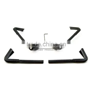 BJ-LG-003 Top Sale Silver Bent Style 7/8" 22mm CNC Motorcycle Brake Lever Guard Protectors thumbnail-2