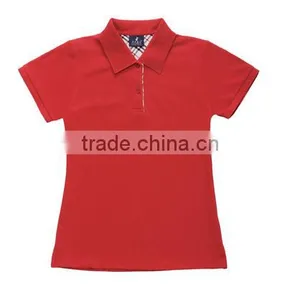 Plain Design Women Tshirt Polo Without Logo Printing Blank Tshirt in Various Colors thumbnail-4