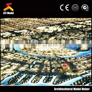Miniature Building Models With Grass and Car Decoration thumbnail-1