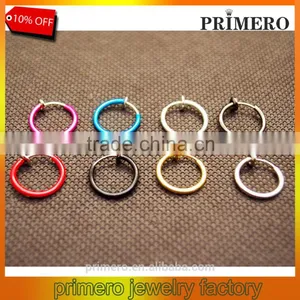 Color Invisible Ear Clip Huggie No Pierced Clip-on Earrings Nose Rings Navel Ring thumbnail-1