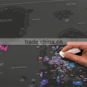 CT-723 New Model Urban Edition FT Map Black Coated Map Creative Footprint Travel Map thumbnail-1