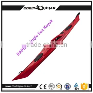 RAPIER-Single Barato Sea Kayak for Exploration From Ningbo Cool Kayak Supplier Sit-on Top Plastic Kayak With Rudder System Quality Choice thumbnail-3