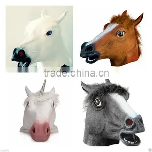 2014 Hot Sales High Quality Rubber Horse Head Mask MK048 thumbnail-1