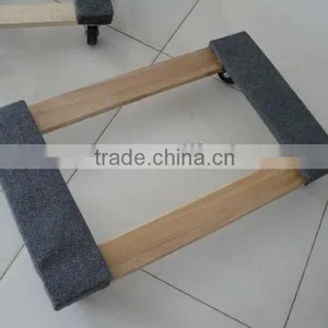 Hard Wood With Carpet Furniture Moving Dolly thumbnail-1