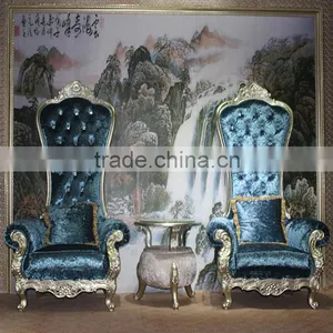Classic Antique Reproduction Wood Throne Kings Chair Quality Choice thumbnail-2