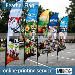 Any Size Custom Brand Logo Feather Teardrop Square Polyester Print Knife Flag Show Flag Display Advertising Flag Quality Choice thumbnail-1