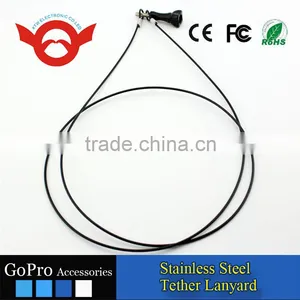 2016 Newest go Pro Accessories 24 Inch Stainless Steel Tether Lanyard for GoPro Hero Camera thumbnail-4