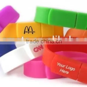 Wrist Band Silicon Usb Flash Drive for Promotional Gift thumbnail-3