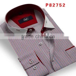 2015 Nice Men's Long Sleeve Corduroy Dress Printed Shirt thumbnail-3