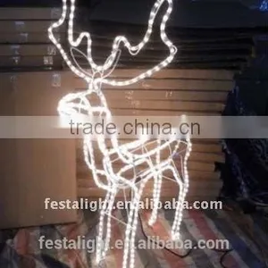 LED Rope Light Motif 3D -Deer Moving Motif Lights,reindeer Christmas Lights thumbnail-3