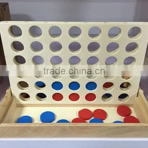 Wooden Connect Four Game thumbnail-1
