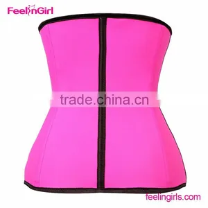 Accept OEM Pink Latex Waist Shaper Steel Corset Busk thumbnail-5