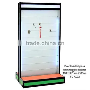 Double Sided Glass Cabinet Slatwall Cabinet thumbnail-1