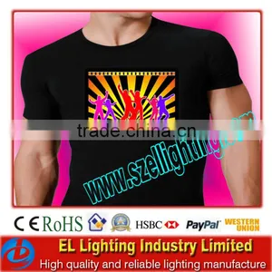 Fashion El-t-shirt ,sounds Active el T-shirt,high Quality thumbnail-1