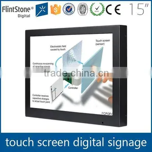 FlintStone 15 Inch LCD Kiosk Video Display, Commercial Kiosk Screen, LCD Kiosk Video Display thumbnail-1