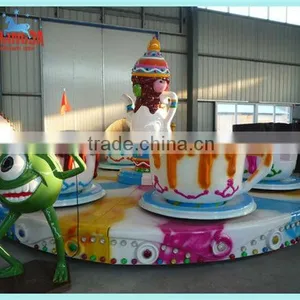 New Funny Funfair Rides Rotating Coffee Cup Rides for Kids and Adults, Coffee Cup Funfair Rides for Sale thumbnail-1