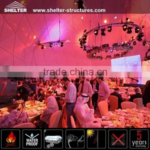 Bespoke White Pvc Geodesic Dome Tents for Sale thumbnail-2