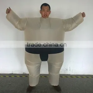 Adult Inflatable Sumo Wrestler Costume Halloween Blow Up Novelty Fat Man Suite thumbnail-1