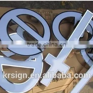 Luminous Letters / Sign Letters of Mirrored Stainless Steel/acrylic Punching Lighted Word/channel Letters Door Sign thumbnail-1