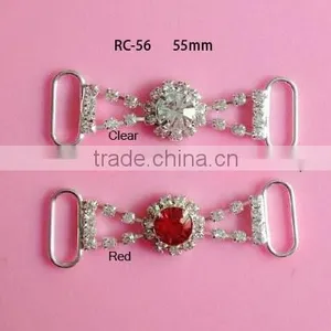 Stock Hot Selling Factory Price Colorful Rhinestone Connector for Headband/hairwear for Bikini (RC-56) thumbnail-1