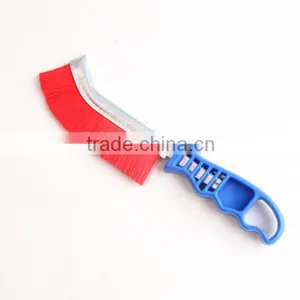 Plastic Red Rolypropylene Wire Hand Scratch Brushes, Length 265 mm 10 1/2" thumbnail-1