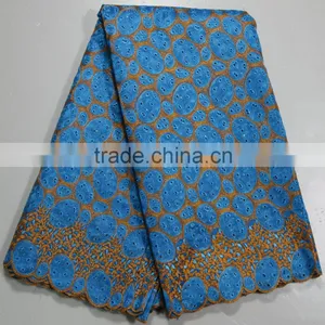 2016 Hot Sale African Organza Lace Fabric African Lace Switzerland Lace Fabric for Curtains Quality Choice thumbnail-2