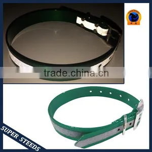 Fluorescent Polyurethane Pet Collar With Reflective Tape thumbnail-2