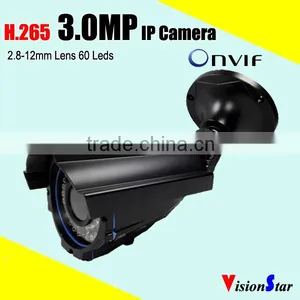 POE IP Security Camera 3.0mp Ip66 Weatherproof Bullet Surveillance Digital Video Security Camera thumbnail-2