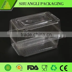 Clear Transparent Clamshell Cake Packaging Box thumbnail-1