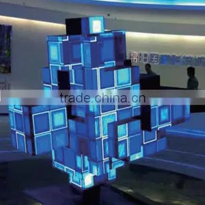 For Indoor Top Projects, LED Cube With Rotating System thumbnail-1