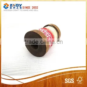Cheap Wholesale Wood Spool for Scrapbooking Craft DIY Decoration thumbnail-1