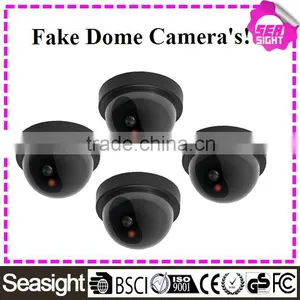 Dummy Security Camera Indoor Outdoor Realistic Looking Dome Fake CCTV Security Camera Quality Choice thumbnail-3
