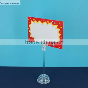 Mini Plastic Clip With Base POP Advertising Clear Clips With Stable Base POP Promotional Clips With Adhesive Base thumbnail-1