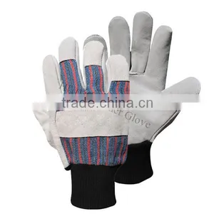 Cut and Tear Resistance Cow Skin Farm Work Gloves thumbnail-1