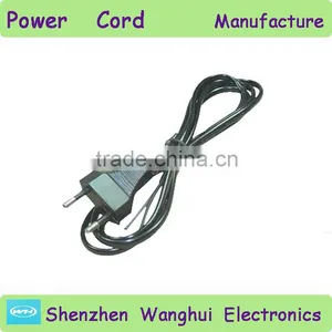 Brazil 2 Pin Plug Power Cord/cable/wire Stripped 3.4 Plug Circle/round Pin thumbnail-1