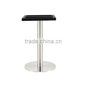 Foshan Furniture Custom Metal Tube Square Table Base With Stainless Steel Leg thumbnail-2