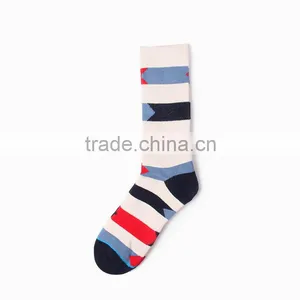 Design Multi-Color Fashion Stripe Mens Women's Socks thumbnail-2