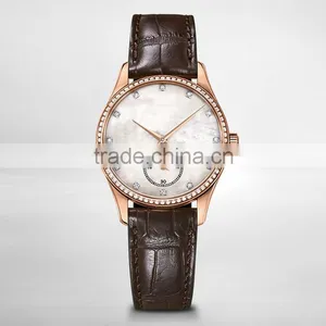 Ladies Fashion Stainless Steel and Leather Belt Watch thumbnail-5
