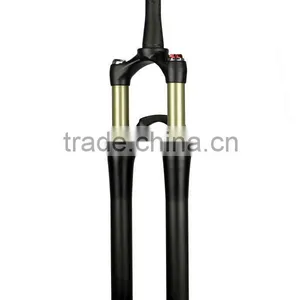 15*135mm 3K Matte Finish Full Carbon T700 Fiber Full Suspension 100mm Travel Fat Bike Full Suspension Front Forks thumbnail-1