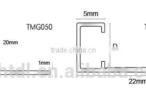 Aluminium Slenderline Square Edge Trim thumbnail-2