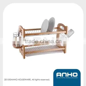 Wonderful Design G-shpe Wooden Dish Rack thumbnail-1